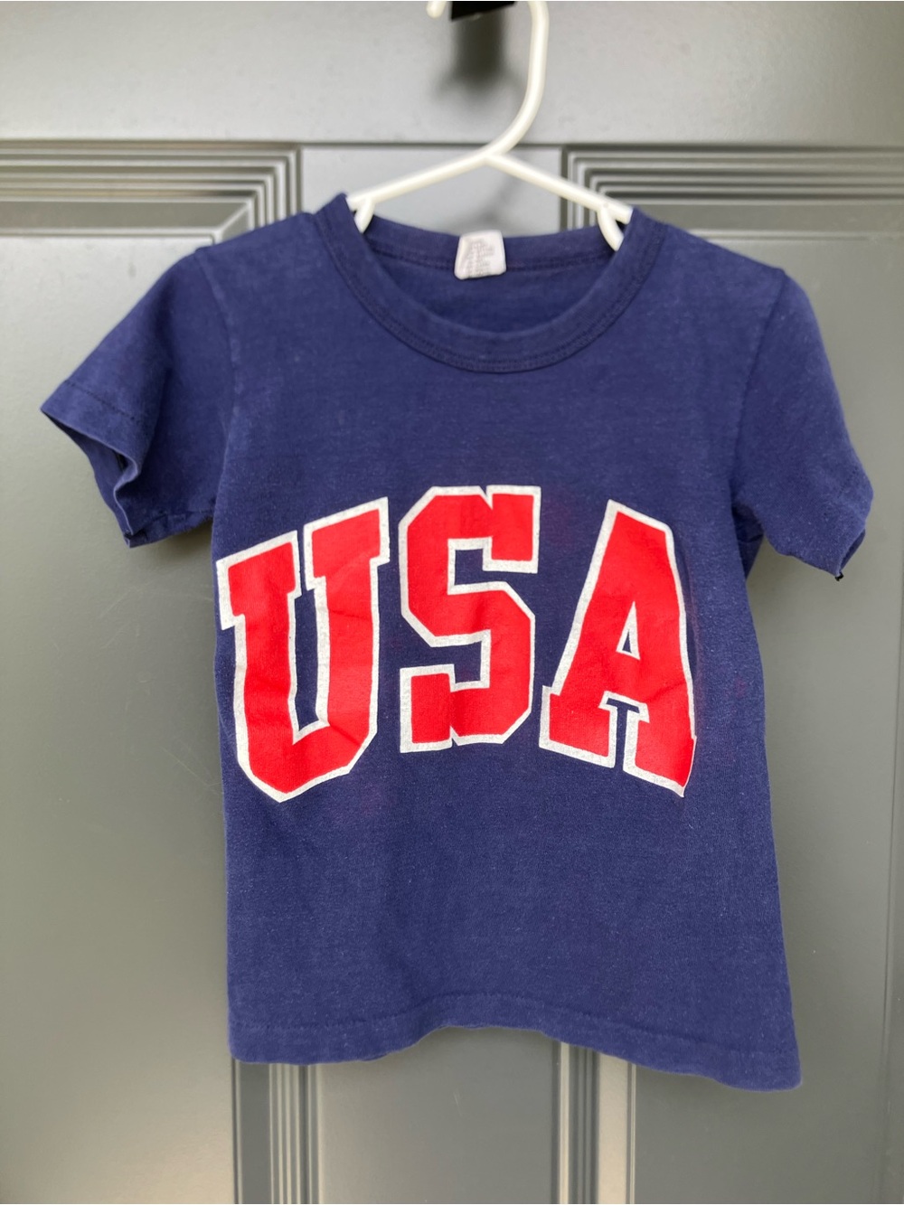 Vintage 1984 USA Olympic T Shirt Youth S 6-8 Hanes Nice Condition